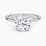 Classic Open Basket Four Claw Prong 1.8 mm Solitaire Engagement Ring
