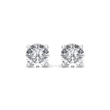 Four-Prong Diamond Earrings