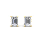 Four-Prong Diamond Earrings