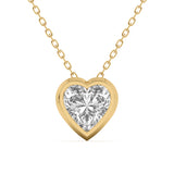 Classic Bezel Diamond Pendant Necklace