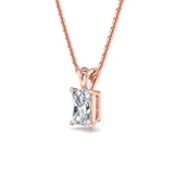 Classic Split Bail Diamond Pendant Necklace