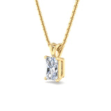 Classic Split Bail Diamond Pendant Necklace