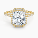 Halo with Pavé Stones Diamond Engagement Ring