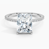 Classic Pavé Three-Quarter Coverage Diamond Engagement Ring