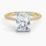 Classic Pavé Three-Quarter Coverage Diamond Engagement Ring