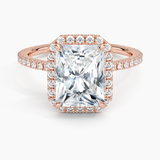 Halo with Pavé Stones Diamond Engagement Ring
