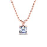 Classic Split Bail Diamond Pendant Necklace