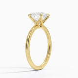 Classic Open Basket Four Claw Prong 1.5 mm Solitaire Engagement Ring