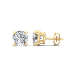 Four-Prong Diamond Earrings