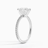 Classic Pavé Three-Quarter Coverage Diamond Engagement Ring
