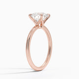 Classic Open Basket Four Claw Prong 1.5 mm Solitaire Engagement Ring