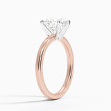 Four-Prong Comfort Fit 2.0 mm Solitaire Engagement Ring