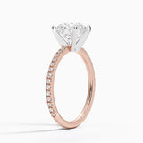 Classic Pavé Three-Quarter Coverage Diamond Engagement Ring