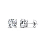 Four-Prong Diamond Earrings