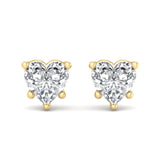 Four-Prong Screw Back Diamond Earrings