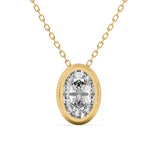 Classic Bezel Diamond Pendant Necklace