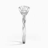 Twisted Vine Solitaire Engagement Ring