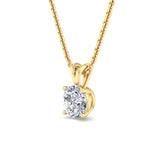 Classic Split Bail Diamond Pendant Necklace