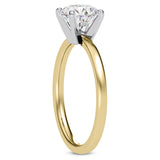 Four-Prong Comfort Fit 1.5 mm Solitaire Engagement Ring
