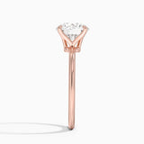 Classic Open Basket Four Claw Prong 1.5 mm Solitaire Engagement Ring