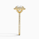 Halo with Pavé Stones Diamond Engagement Ring