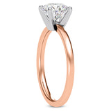 Four-Prong Comfort Fit 1.5 mm Solitaire Engagement Ring