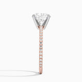 Classic Pavé Three-Quarter Coverage Diamond Engagement Ring