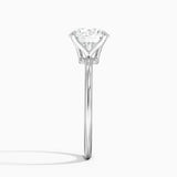 Classic Open Basket Four Claw Prong 1.5 mm Solitaire Engagement Ring