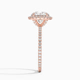 Halo with Pavé Stones Diamond Engagement Ring