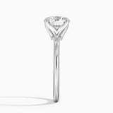 Classic Open Basket Four Claw Prong 1.8 mm Solitaire Engagement Ring