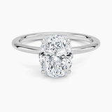 Classic Open Basket Four Claw Prong 1.5 mm Solitaire Engagement Ring