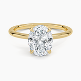 Classic Open Basket Four Claw Prong 1.5 mm Solitaire Engagement Ring