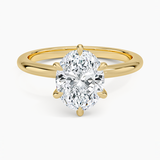 Classic Open Basket Six Claw Prong 1.8 mm Solitaire Engagement Ring
