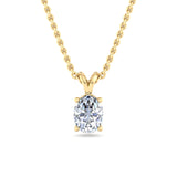 Classic Split Bail Diamond Pendant Necklace