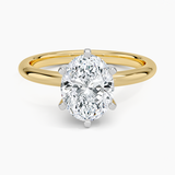 Six-Prong Comfort Fit 2.0 mm Solitaire Engagement Ring