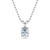 Classic Split Bail Diamond Pendant Necklace