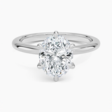 Classic Open Basket Six Claw Prong 1.8 mm Solitaire Engagement Ring