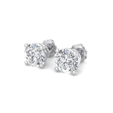 Four-Prong Diamond Earrings