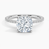 Classic Pavé Three-Quarter Coverage Diamond Engagement Ring