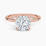 Classic Open Basket Four Claw Prong 1.8 mm Solitaire Engagement Ring