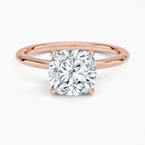 Classic Open Basket Four Claw Prong 1.5 mm Solitaire Engagement Ring