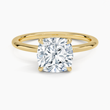 Classic Open Basket Four Claw Prong 1.5 mm Solitaire Engagement Ring
