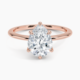 Classic Open Basket Six Claw Prong 1.5 mm Solitaire Engagement Ring