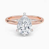 Six-Prong Comfort Fit 2.0 mm Solitaire Engagement Ring