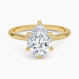 Classic Open Basket Six Claw Prong 1.8 mm Solitaire Engagement Ring
