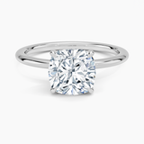 Classic Open Basket Four Claw Prong 1.5 mm Solitaire Engagement Ring