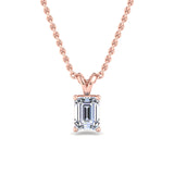Classic Split Bail Diamond Pendant Necklace