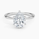 Classic Claw Prong 2 mm Solitaire Engagement Ring