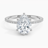 Classic Pavé Three-Quarter Coverage Diamond Engagement Ring