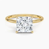 Classic Open Basket Four Claw Prong 1.5 mm Solitaire Engagement Ring